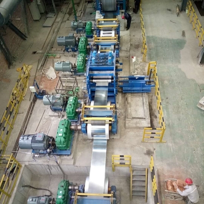 Metal Ss  Strip Cgl Line Process 0.13-2.5mm 700-1450mm