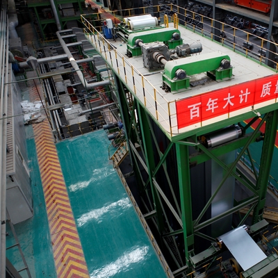 Hot Dip Galvanizing Line Equipment 0.6-1.2mm 550mm 150000TPY
